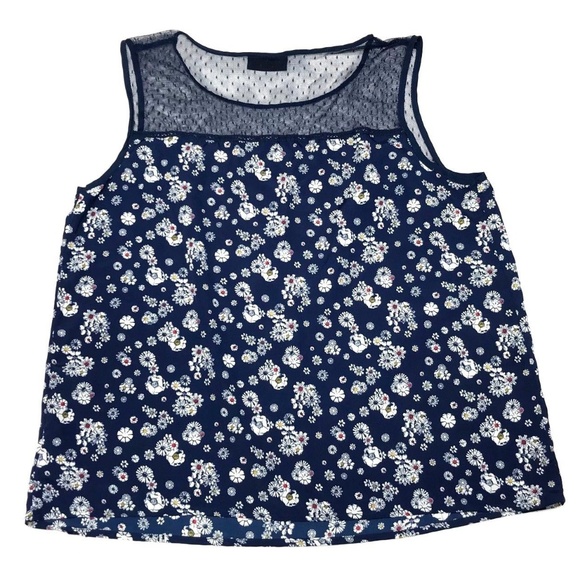 Jason Wu for Target Blue Floral Sleeveless Top - Picture 3 of 8